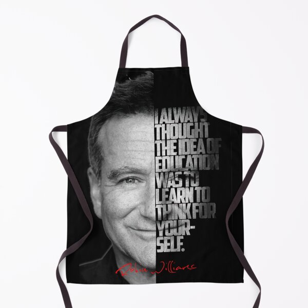 Item preview, Black and white Robin Williams quote. designed and sold by Enea Kelo.