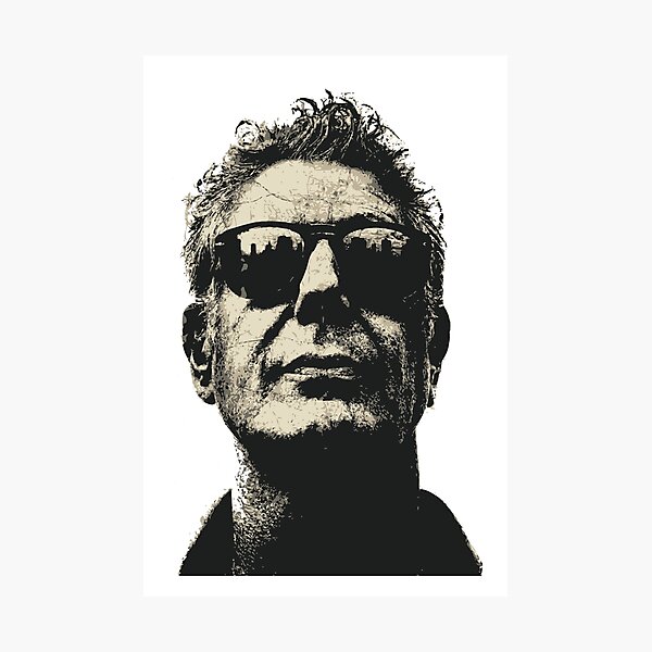 Anthony Bourdain - Face Photographic Print