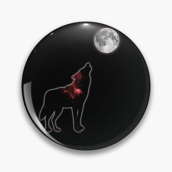Item preview, Wolf and moon designed and sold by Mindful-Designs.
