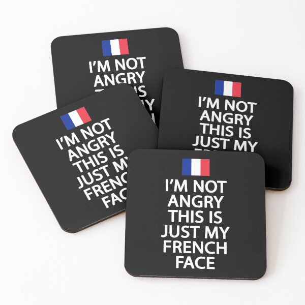 Item preview, Funny French Flag - France Ancestry - I'm Not Angry This Is Just My French Face designed and sold by TurnerDesigns.