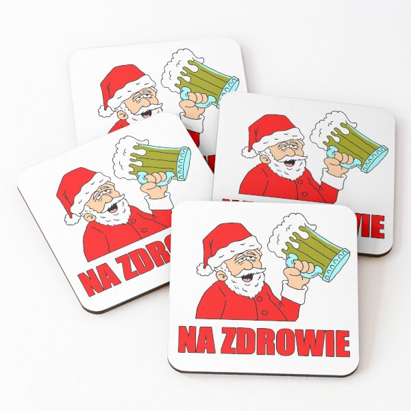 Item preview, Polish Santa Drinking Na Zdrowie designed and sold by jaycartoonist.