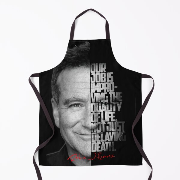 Item preview, Black and white Robin Williams quote. designed and sold by Enea Kelo.