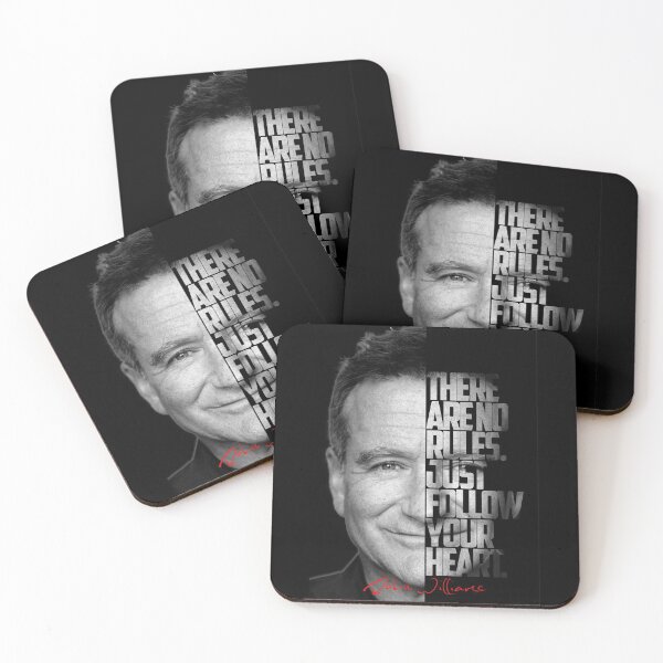 Item preview, Black and white Robin Williams quote. designed and sold by Enea Kelo.