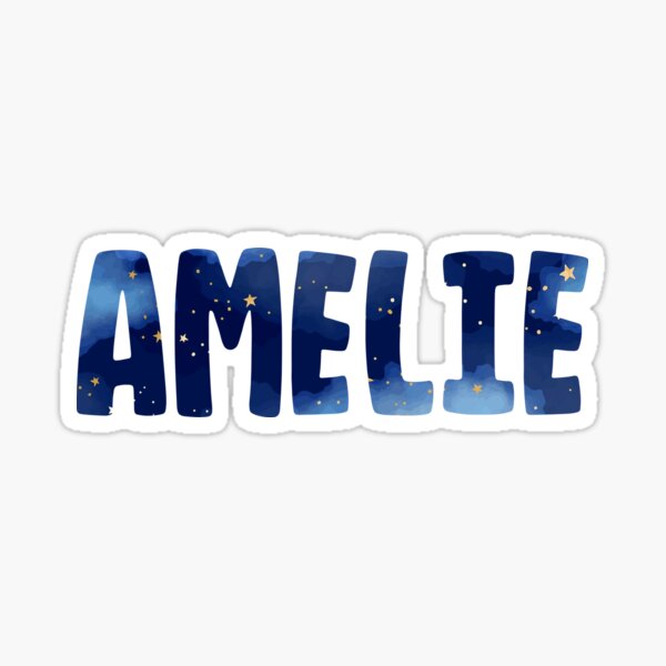 &ldquo;Amelie name&rdquo; Sticker for Sale by A-Personalised | Redbubble