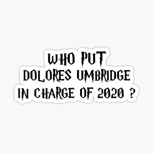 In Charge of 2020 Sticker