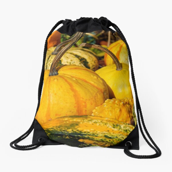 Colorful Pumpkins Drawstring Bag