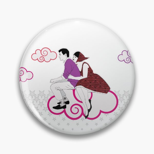 Item preview, Vintage Cloud Vespa Riders in retro style © hatgirl.de designed and sold by hatgirldesign.