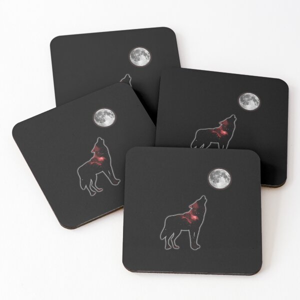 Item preview, Wolf and moon designed and sold by Mindful-Designs.