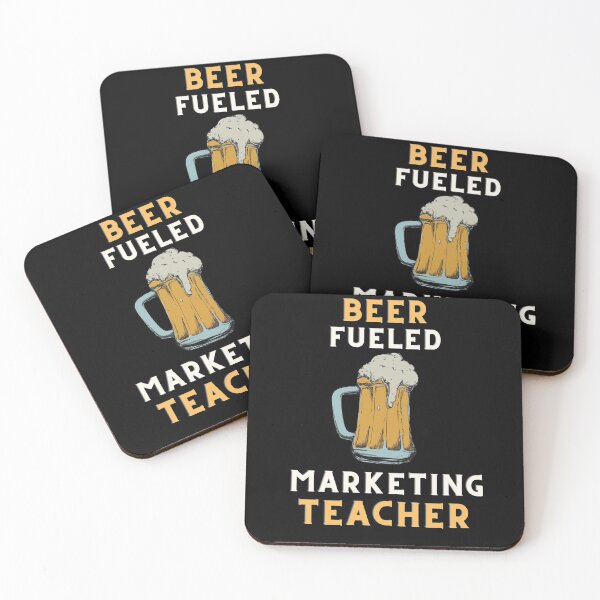 Item preview, Beer fueled marketing teacher designed and sold by SnowballStep.