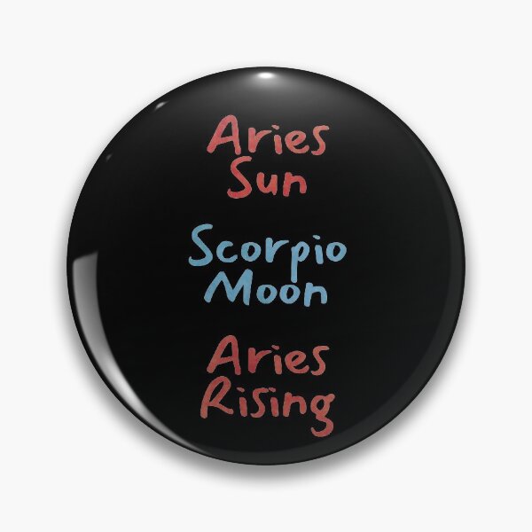 Item preview, Aries Sun Scorpio Moon Aries Rising Text designed and sold by leomooncreates.
