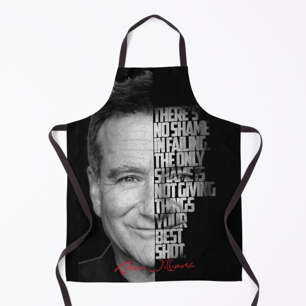 Item preview, Black and white Robin Williams quote. designed and sold by Enea Kelo.