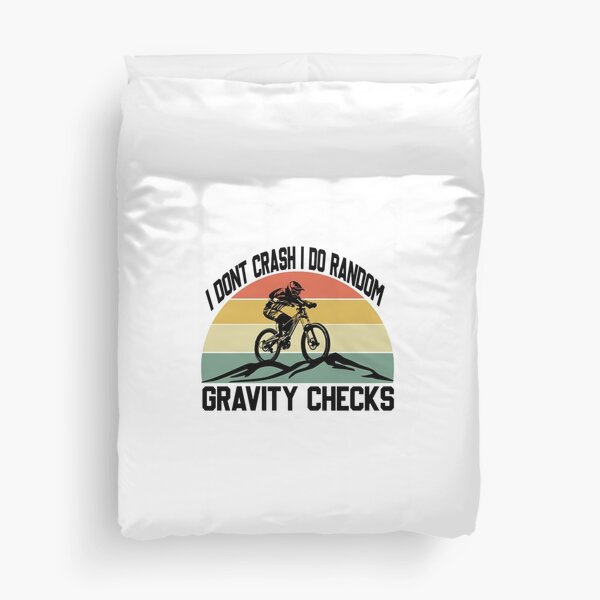 I Dont Crash I Do Random Gravity Checks Duvet Cover