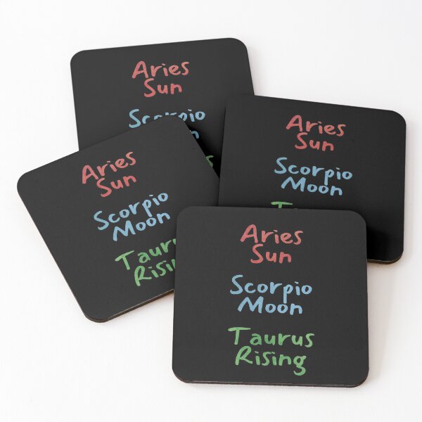 Item preview, Aries Sun Scorpio Moon Taurus Rising Text designed and sold by leomooncreates.