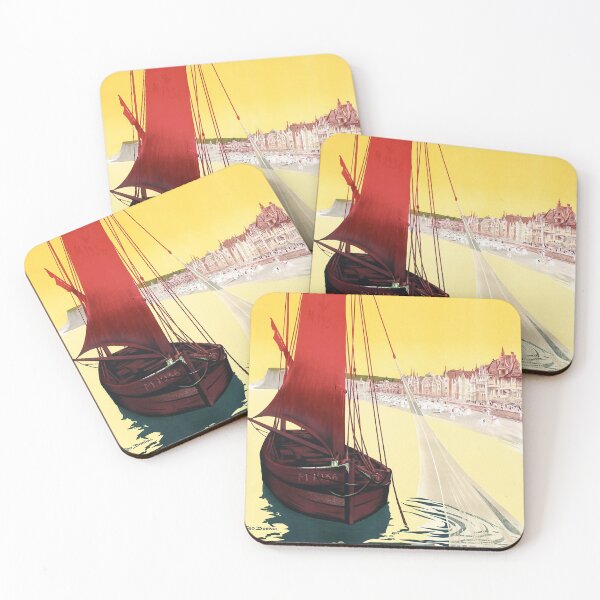 Item preview, retro Mers les Bains designed and sold by CorasPosters.