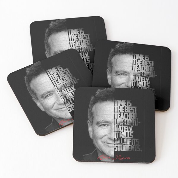 Item preview, Black and white Robin Williams quote. designed and sold by Enea Kelo.