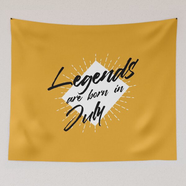 Item preview, LEGENDS ARE BORN IN JULY designed and sold by Delicious Design ⭐⭐⭐⭐⭐.