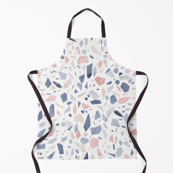Item preview, Vintage pastel blue pink beige geometric terrazzo pattern designed and sold by Sylvain Combe.
