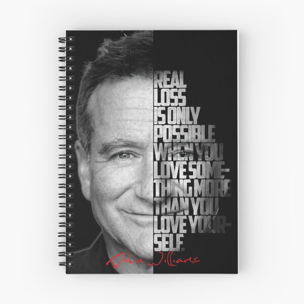 Item preview, Black and white Robin Williams quote. designed and sold by Enea Kelo.
