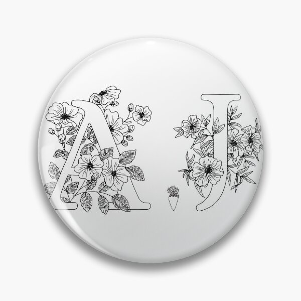 Item preview, Floral Alphabet Letters designed and sold by DopeTops.