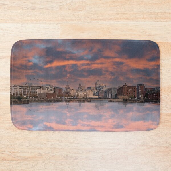 Item preview, Liverpool Skyline At Sunset designed and sold by rawshutterbug.