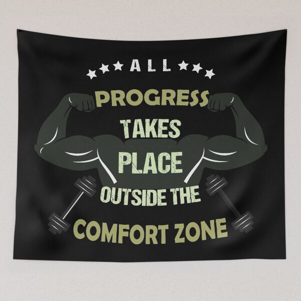 Item preview, All progress takes place outside the comfort zone #4 designed and sold by Achily.