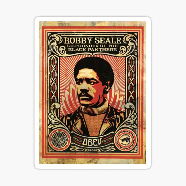 “Bobby Seale Black Panther Party Art” Sticker for Sale by sourceoflife