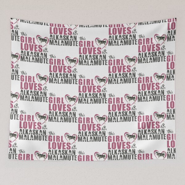 Item preview, This Girl Loves Her Alaskan Malamute! Especially for Malamute Lovers! designed and sold by rs-designs.