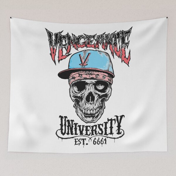 Aperçu de l'œuvre Crâne de l'Université de la Vengeance en casquette créée et vendue par Evgenija-S.