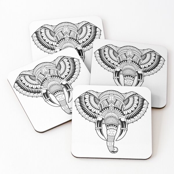 Item preview, Mandala Elephant Line Art designed and sold by JTS STORE.