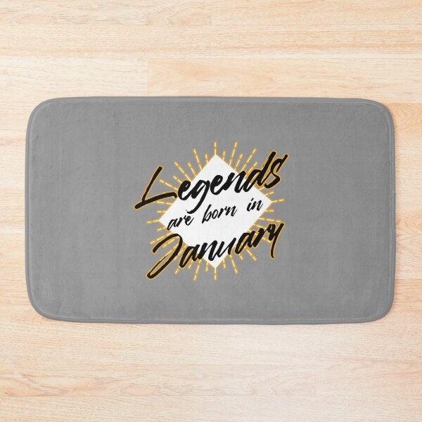 Item preview, LEGENDS ARE BORN IN JANUARY designed and sold by Delicious Design ⭐⭐⭐⭐⭐.