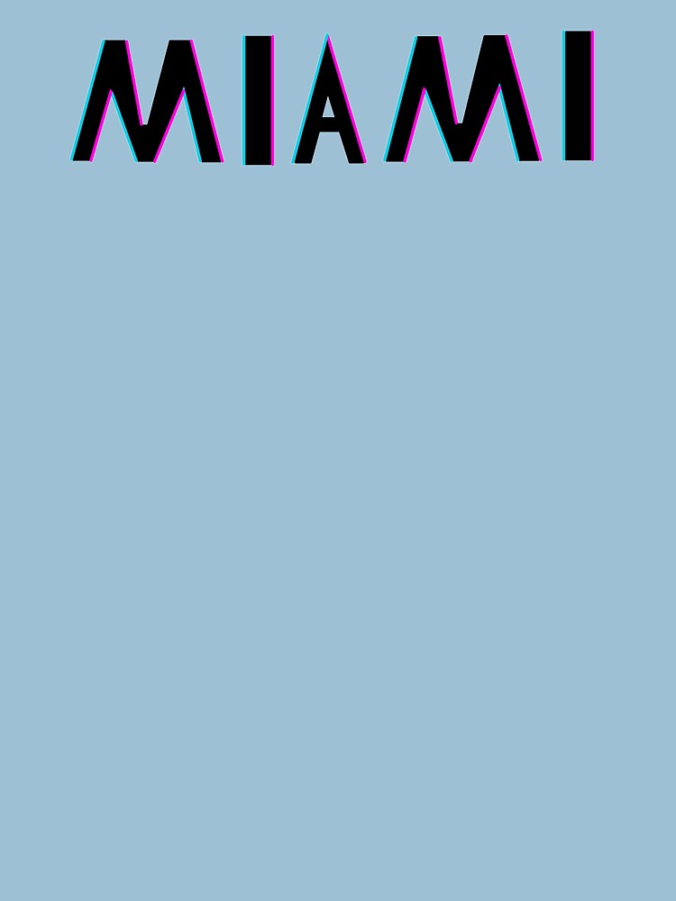 Miami Vice Font Sticker for Sale by Javiy17