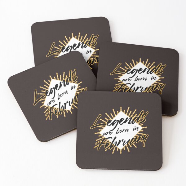 Item preview, LEGENDS ARE BORN IN FEBRUARY designed and sold by Delicious Design ⭐⭐⭐⭐⭐.