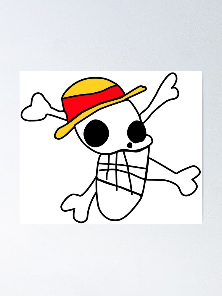 Luffy Ugly Logo Poster By Robin Redbubble