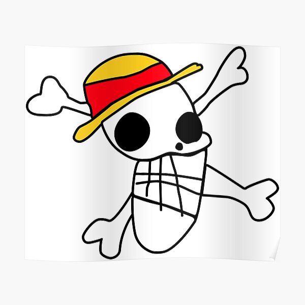 Luffy Ugly Logo Poster By Robin Redbubble