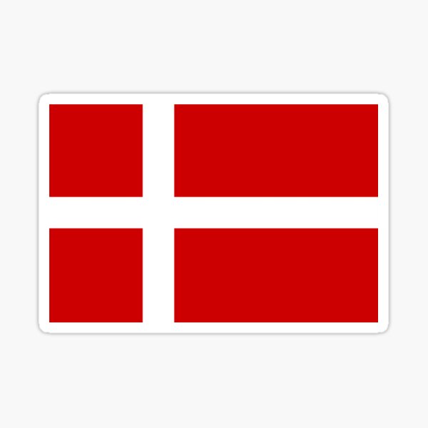Denmark Danish Nordic Flag Shield Decal Badge Car Motorcycle Vinyl Sticker VAR 
