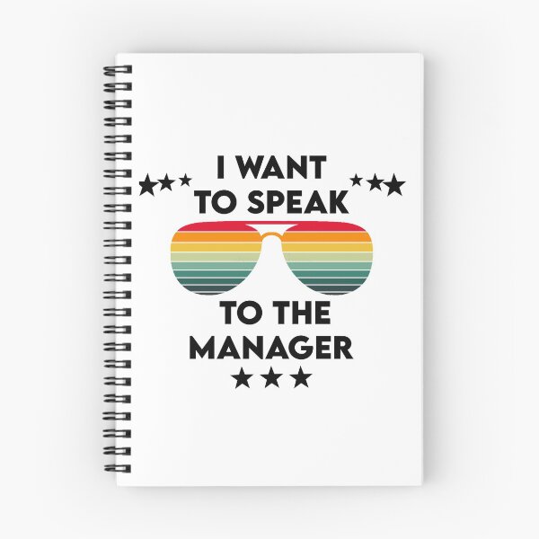 Item preview, I want to speak to the manager vintage black designed and sold by Avgeek21.