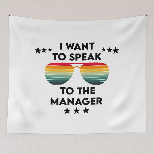 Item preview, I want to speak to the manager vintage black designed and sold by Avgeek21.