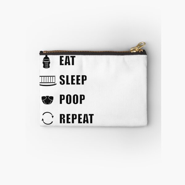 Item preview, Eat, Sleep, Poop, Repeat - Black designed and sold by BusyMonkeys.