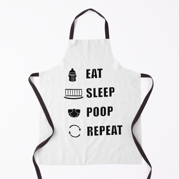 Item preview, Eat, Sleep, Poop, Repeat - Black designed and sold by BusyMonkeys.