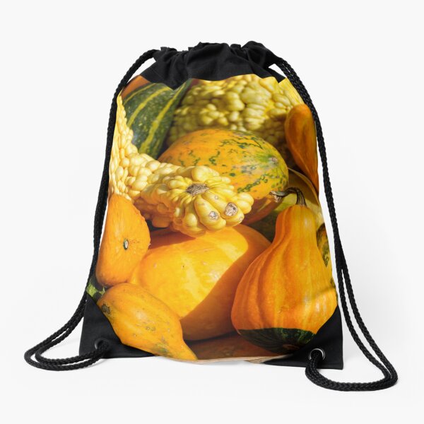 Photo of Colorful Pumpkins Drawstring Bag