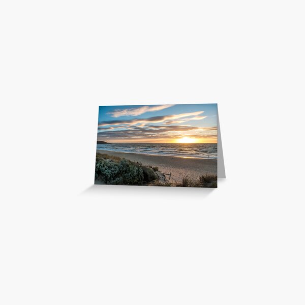 Southport Beach, South Australia at Sunset #5 Greeting Card