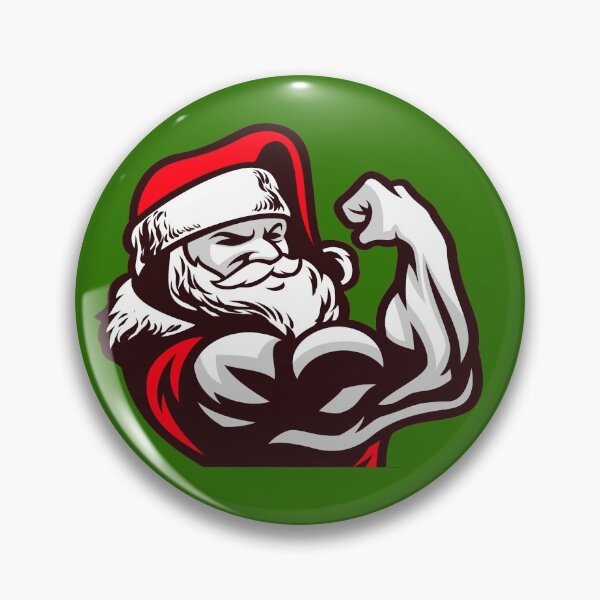 Item preview, Santa Bodybuilder designed and sold by TrueTrippyArts.