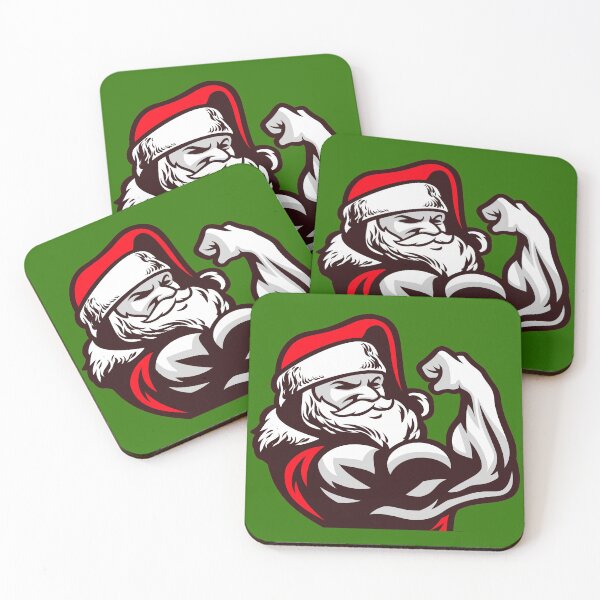 Item preview, Santa Bodybuilder designed and sold by TrueTrippyArts.