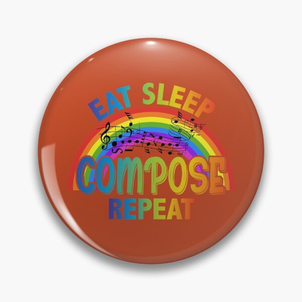 Item preview, EAT SLEEP COMPOSE REPEAT designed and sold by OneChange.