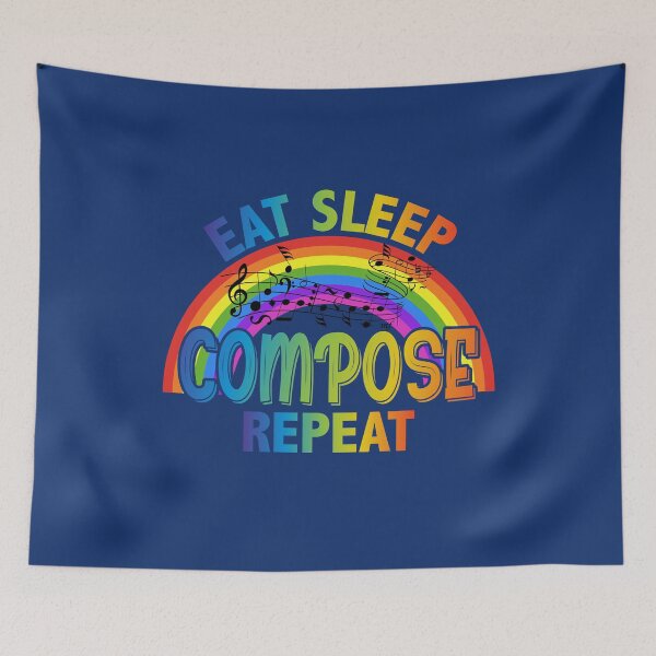 Item preview, EAT SLEEP COMPOSE REPEAT designed and sold by OneChange.