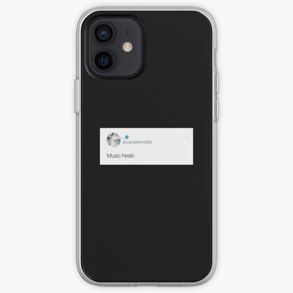 Juice wrld tweet, music heals iPhone Case & Cover