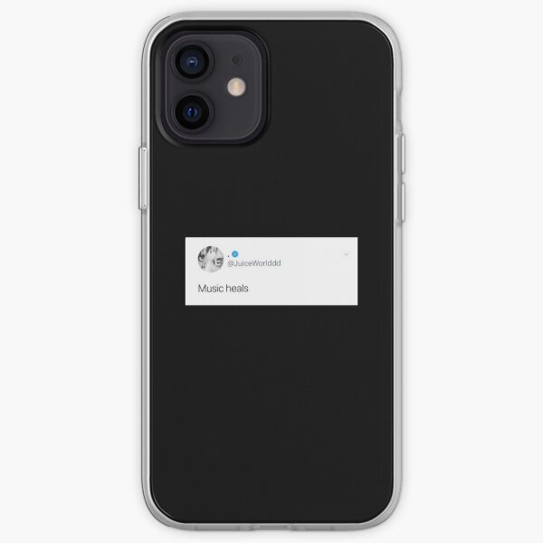 Juice wrld tweet, music heals iPhone Soft Case