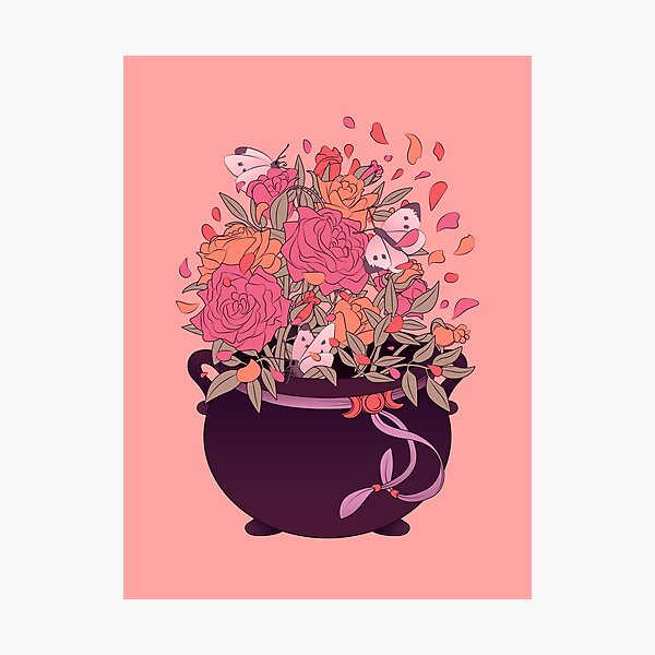 Crafty Witch: Cauldron Photographic Print