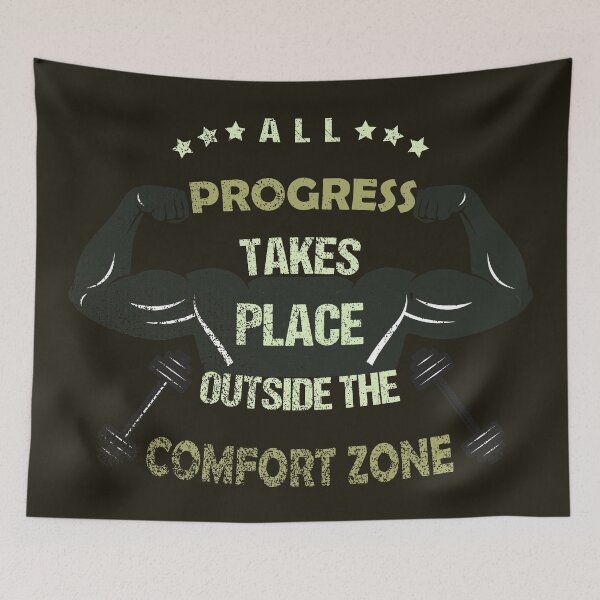 Item preview, All progress takes place outside the comfort zone #6 designed and sold by Achily.