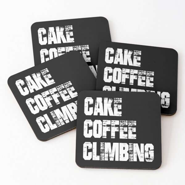 Artikelvorschau, Kaffee Kuchen Klettern Bouldering Wall Climber Gym Geschenke entworfen und verkauft von MerchStudy.